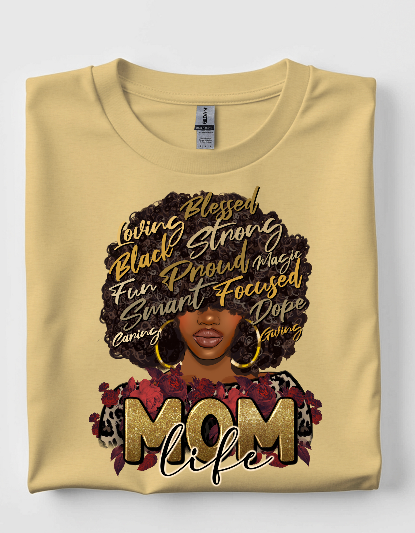 Afro Mom short sleeve tee