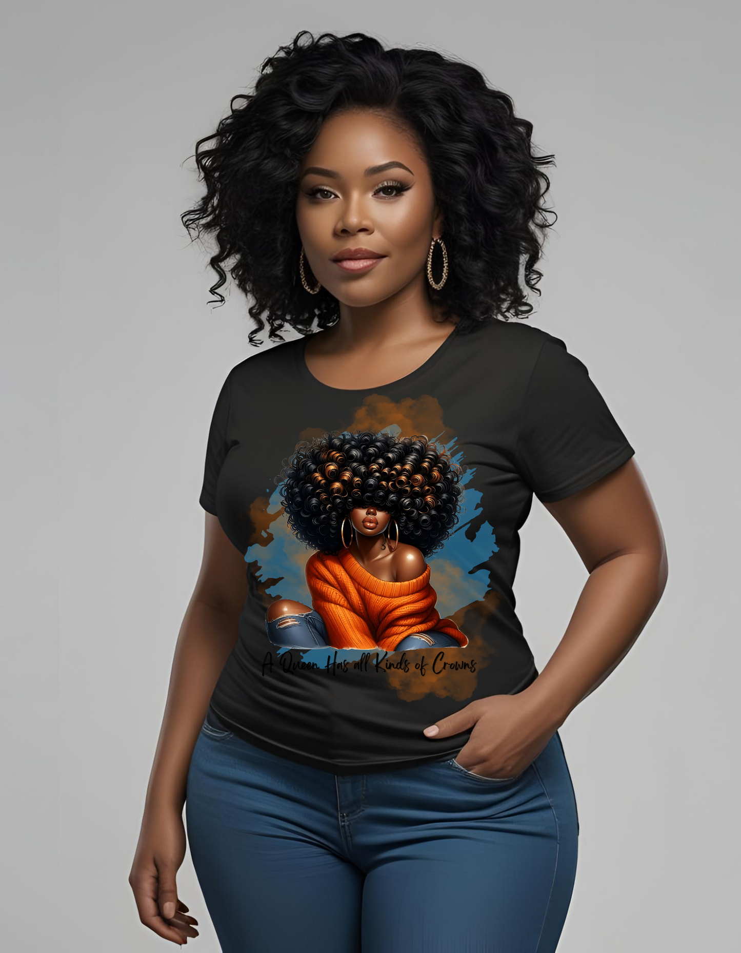 A Queen's Crown Tee orange