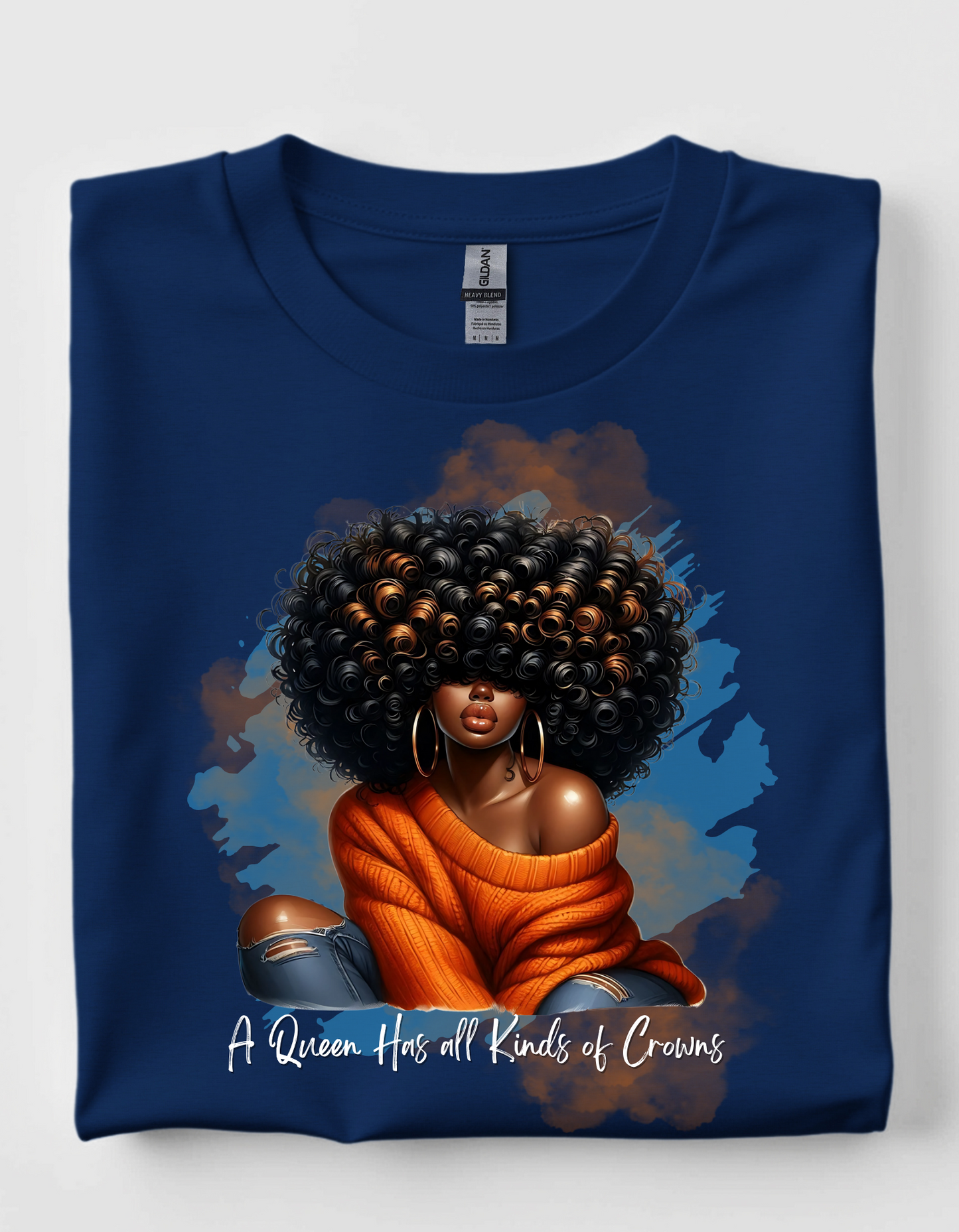 A Queen's Crown Tee orange
