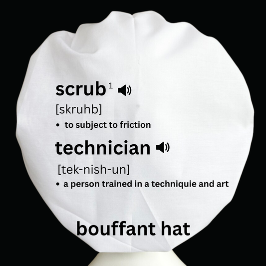 Scrub technician dictionary (black print)