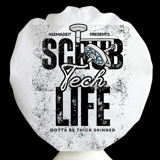 Scrub tech Life destressed w/ O.R. light