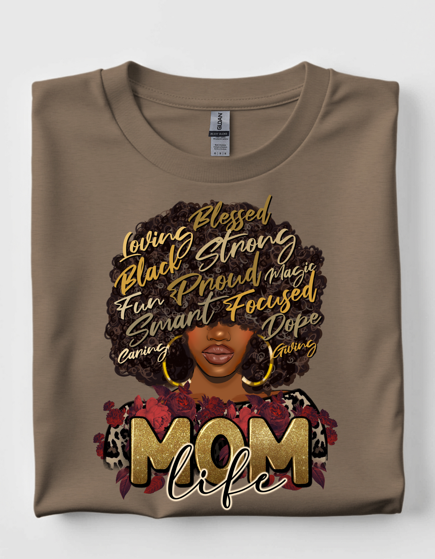 Afro Mom short sleeve tee