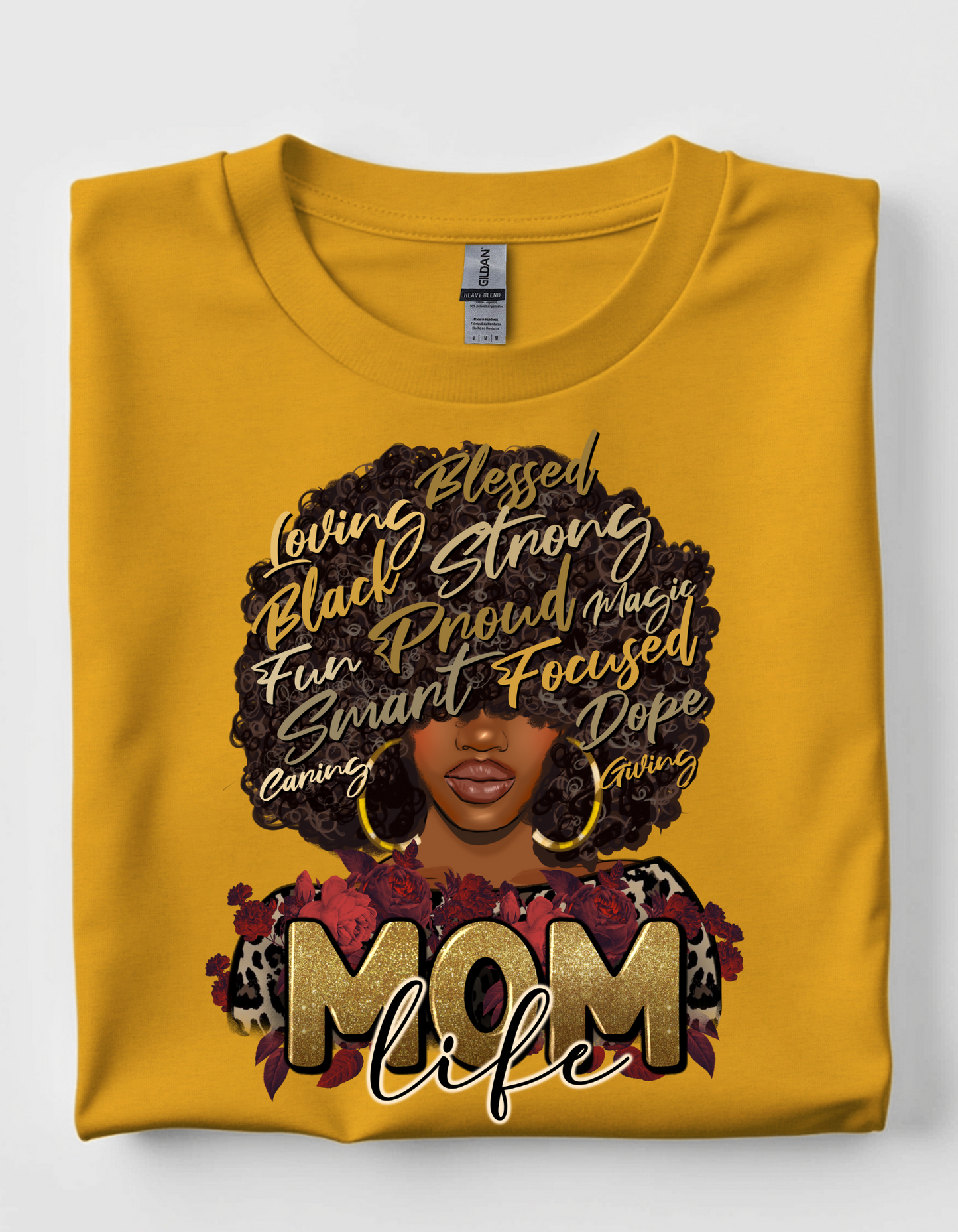 Afro Mom short sleeve tee