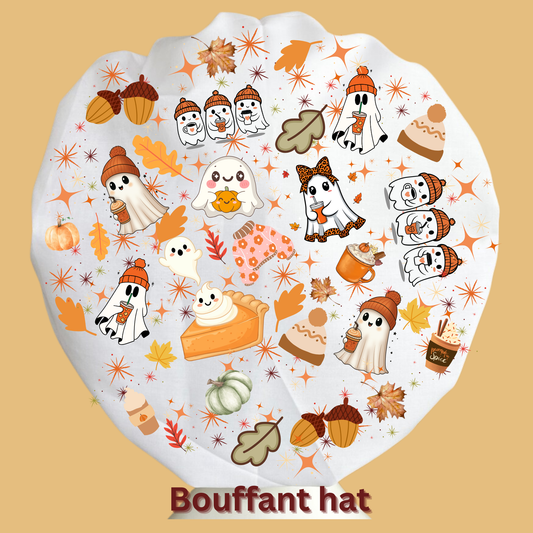 Spooky Fall Bouffant Hair cover