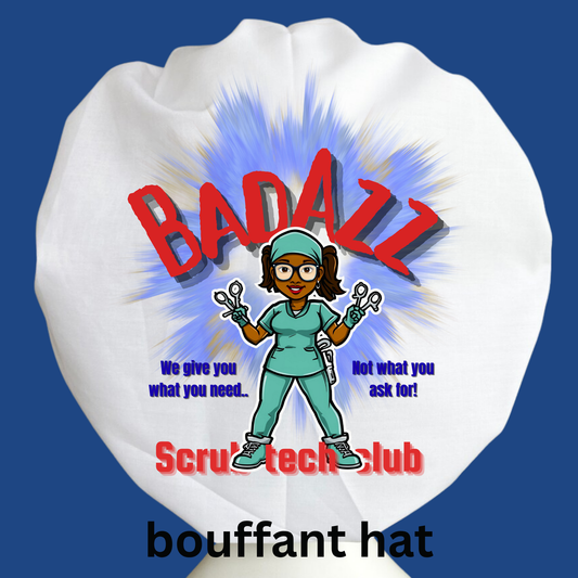 Badazz scrub tech bouffant